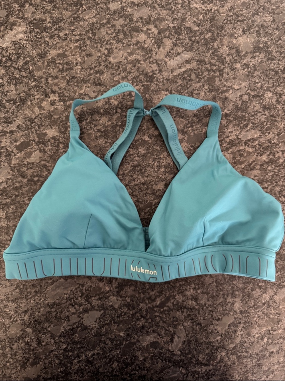 lululemon Teal Blue Light-Support Sports Bralette